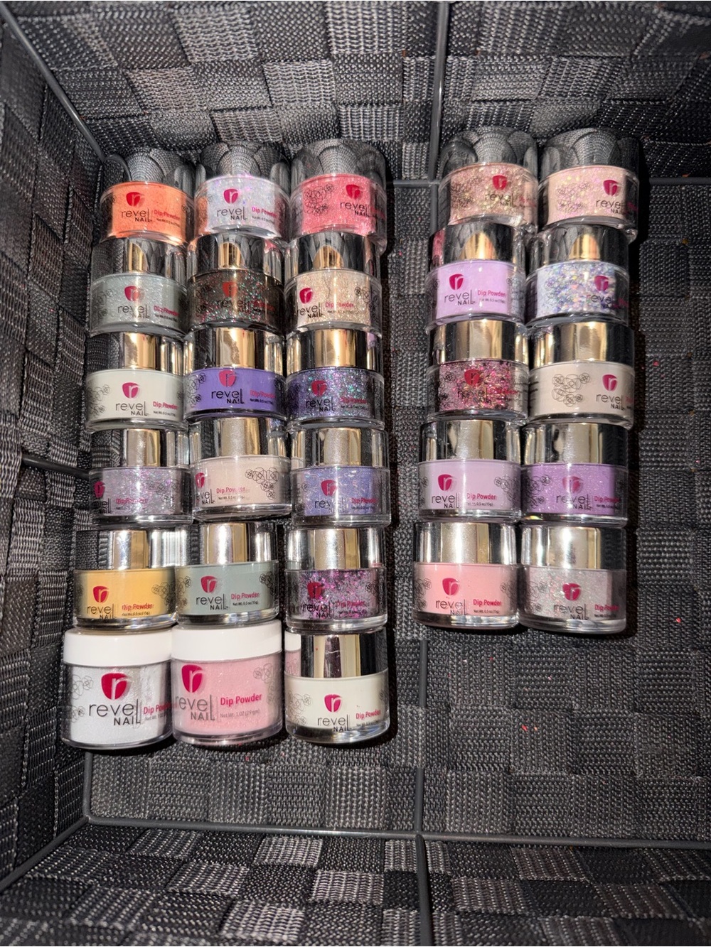 Revel Nail Dip Powder Set — Assorted Pinks, Purples & Glitter